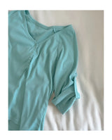 ロールアップヘンリーネック2wayTシャツ(6 colors)