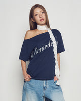 26SS ウーマンアンバランスショートスリーブTシャツ