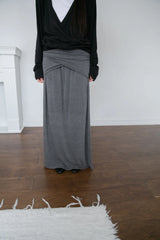 cross wrap banding skirt(2colors)