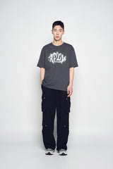 25SS ADLV UNIVERSE LOGO SHORT SLEEVE T-SHIRT CHARCOAL