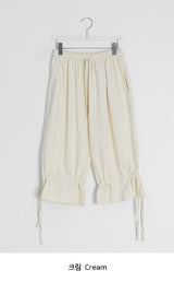 26SS★ [BAONHAUS] Loenin Cotton Strap Bermuda Pants