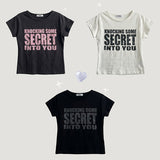 Secret Lettering Short Sleeve Tee (3 colors)