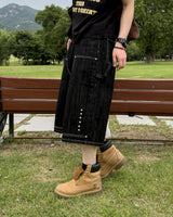 Beto Studded Bermuda Denim Pants
