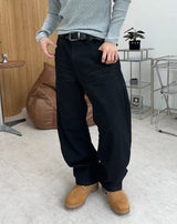 トペル リンクル カーブ デニム パンツ