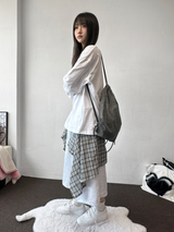 Tata Check Layered Over Long Bermuda 3Color