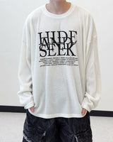 ヒドシックオーバーサイズニットロングスリーブTシャツ