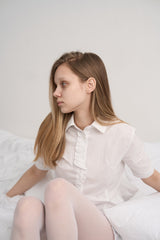 STRIPE FRILL SHIRT