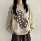 Somyi Bold Dice Graphic Oversized Fit Knitwear
