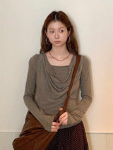 コージーソフトシャーリング長袖Tシャツ