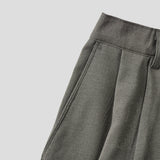LMN Urban Pintuck Half-Banding Wide Slacks (3 colors)