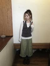 oso dot frill skirt