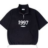 1997 スケート 1/2 ハーフ ジップアップ T シャツ