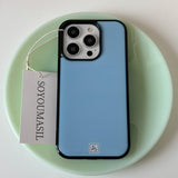 Simple airy blue epoxy bumper case