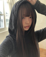 Teuin Star Patch Fleece Hooded Sweatshirt