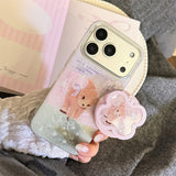 Aurora Glitter Ribbon Bambitalk iPhone Case