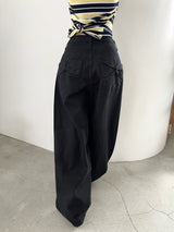 1463. Back ribbon wide cotton pt (2color)