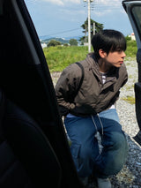 ウォッシングダイアグナルバルーンカーゴデニムパンツ　２色