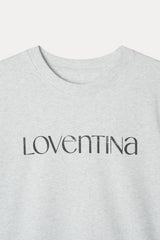 Classic Printed Tee_Melange Gray