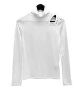 ドロップスタッドスリットハイネックポーラーTシャツ