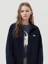COLOR BLOCK RAGLAN JUMPER - DARK NAVY  