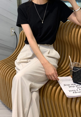 [Lè made] Lè made サマーリネンワイドスラックス / 3 colors