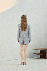 CHERISH TWEED JACKET / SKY BLUE