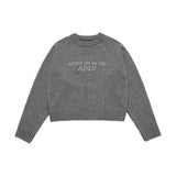 25FW WOMAN ベーシックロゴニット グレー