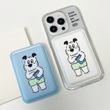 メロンパンツ マグセーフ カードウォレット(white)
