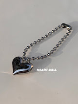 [3YPE] SILVER Chain Ball Keyring / TREEFORFIVE345