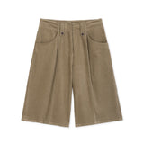 BROWN CORDUROY BERMUDA PANTS