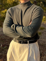 Premium half turtleneck t-shirt