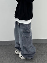 aqua wash big balloon denim
