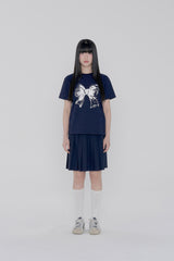リボンロゴスリムフィットTシャツ