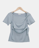 Byuren Layered Top Short Sleeve T-Shirt