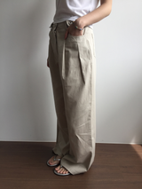テッド ピンタック タブ パンツ (3color)