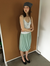 Draped balloon skirt (3color)