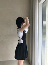 Lise Back Strap Tulip Sleeveless Mini Dress