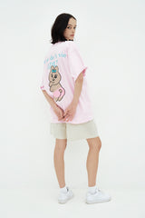 25SS タンニングオパンチュウサギベーシックロゴ半袖Tシャツ ピンク