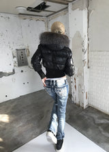 グレイシャージップクロップパッファージャケット