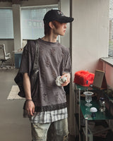 トリプル ダメージ レイヤード ショートスリーブ Tシャツ