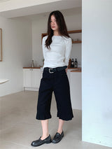 FRILL CAPRI PANTS (3C)