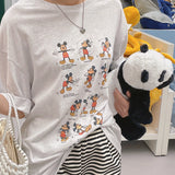 スポーツミッキーボクシーフィットショートスリーブTシャツ