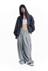 Super Mega Balloon Two-Tuck Sweatpants - Grey