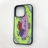 fruits and clouds epoxy phone case