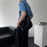 [Unisex] Minimal レザーショルダーバッグ (2 colors/36900)