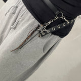 Leopard Double Star Drop Keychain