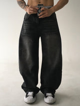 stripe curved denim(2colors)