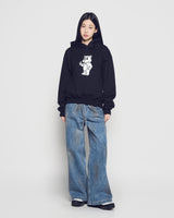 26SS WOMAN ダーティウォッシュドワイドデニムパンツ