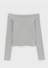 [MADE] Utah Off-Shoulder Long Sleeve T-Shirt