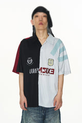 Colorblock Polo Graphic Tee